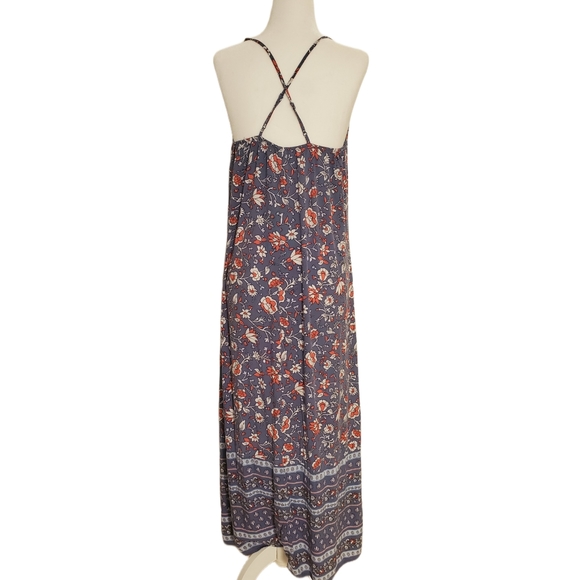💎Old Navy Blue and Floral Boho Maxi Dress - Picture 2 of 4